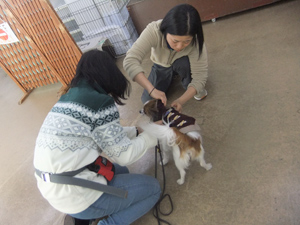 1月23日　サイズあわせもしっかりと